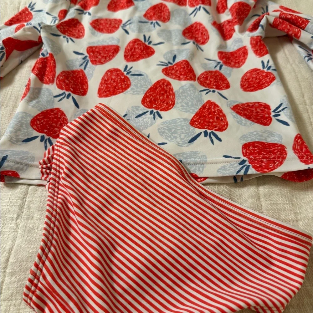 Carter's Red Strawberry Rashguard Set - Picture 4 of 4